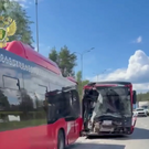 На Горьковском шоссе в ДТП с двумя автобусами пострадали 10 человек
