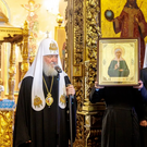 Патриарх Кирилл подарил Петропавловскому собору икону Матроны Московской