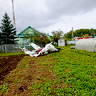 В Сабинском районе самолет Cessna 172 упал в огород частного дома – погибли два человека